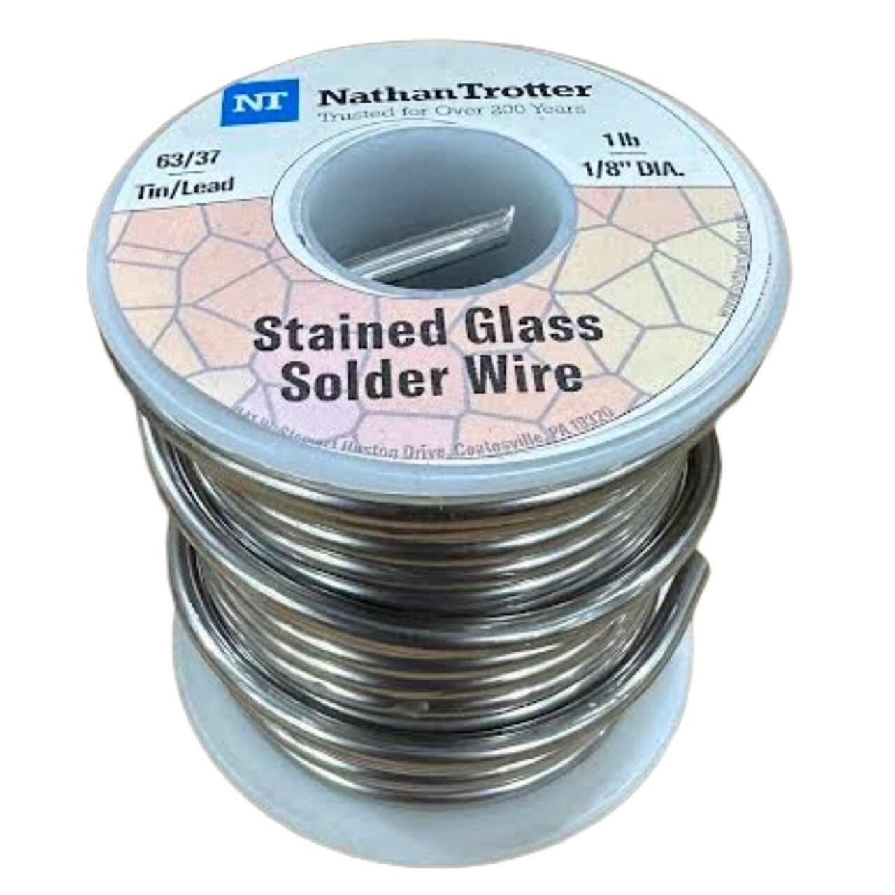 Nathan Trotter 63/37 Solder 1lb.Spool for Glass Projects & Other Crafts